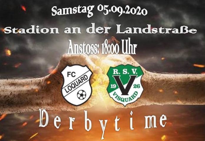 Bereits am ersten Spieltag der Spielzeit 2020/2021 treten unsere Mannen zum prestigeträchtigen Krummhörn-Derby an. FCL-Grafik: Mirko Weets