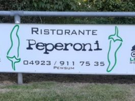 Das Restaurant „Pizzeria Peperoni“ wird unseren FCL künftig in Form einer Bandenwerbung unterstützen.