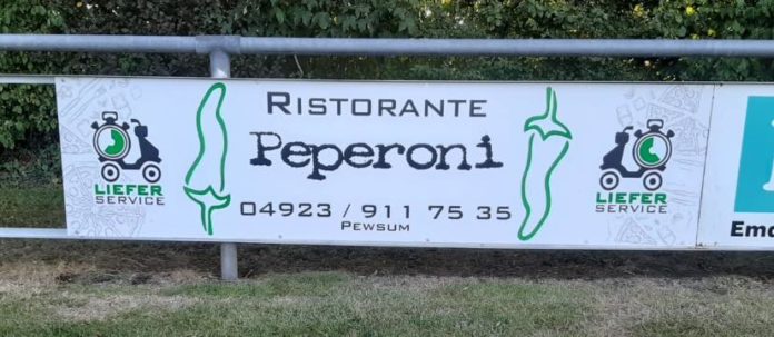 Das Restaurant „Pizzeria Peperoni“ wird unseren FCL künftig in Form einer Bandenwerbung unterstützen.