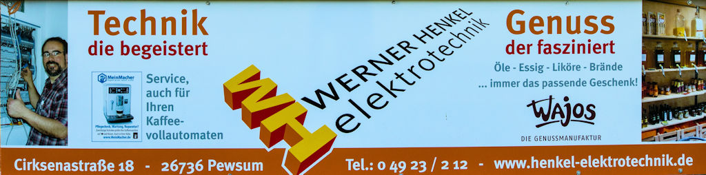 Werner Henkel Elektrotechnik wird unserem FCL künftig als Werbepartner in Form von Bandenwerbung zur Seite stehen. FCL-Bild: Reiner Poets