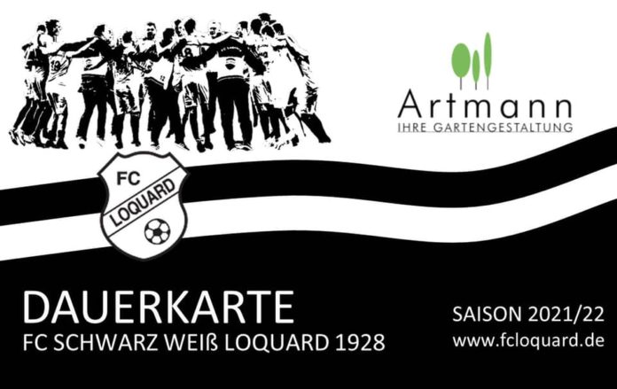 Die FCL-Dauerkarte berechtigt zum Eintritt zu allen Ostfrieslandliga-, Pokal- und Freundschaftsspielen unserer Ersten Herren während der Spielzeit 2021/2022 im heimischen Stadion an der Landstraße. FCL-Grafik: Mirko Weets und Thorsten Zeiß