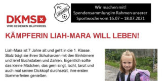 Wir hoffen während unserer Sportwoche auf entsprechende Spendenbereitschaft unserer Besucher und wünschen Kämpfern wie Liah-Mara eine baldige Genesung!