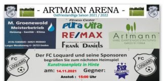 Kunstrasen anstatt Artmann-Arena: Am morgigen Sonntag weicht unser FCL nach Hinte aus, damit das Ostfrieslandliga-Spiel gegen Amisia Wolthusen stattfinden kann. FCL-Bild: Reiner Poets