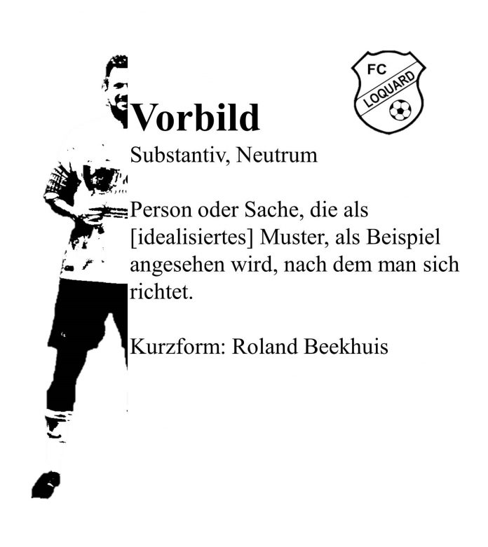 Nach 14 Jahren FCL resultiert für Roland Beekhuis eine Geschichte, wie sie wohl nur die Kreisliga schreibt. FCL-Grafik: Mirko Weets