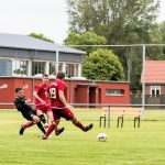 Frerichs gegen alle: Tobias Frerichs erzielt das 2:2 und krönt somit seine herausragende Leistung mit einem Treffer.  FCL-Bild: Reiner Poets