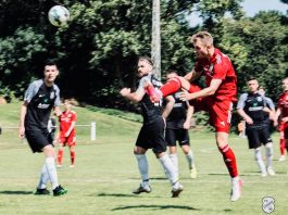 Auffällig: TuS-Stürmer Carsten Weyers war am gestrigen Sonntag einer der besten Spieler auf dem Feld. FCL-Bild: Reiner Poets