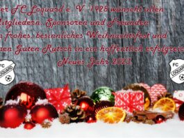 Unser FC Loquard wünscht frohe Weihnachten und ein gesundes, neues Jahr! FCL-Grafik: Reiner Poets