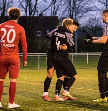 FCL-Spielmacher Florian Harberts zeigte sich heute treffsicher und netzte gleich zweifach. FCL-Bild: Reiner Poets