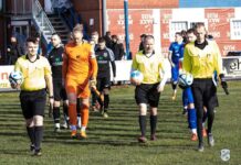 Beim Tabellenführer der Ostfrieslandliga, BW Borssum, unterlagen unsere Mannen trotz ansprechender Leistung mit 4:0 (1:0). FCL-Bild: Reiner Poets