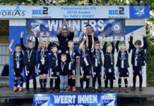 Jubeln wie die Großen: Unsere Loquarder freuen sich im Nachgang des Turniers ob ihrer guten Leistung. FCL-Bild: Katja Albrechts