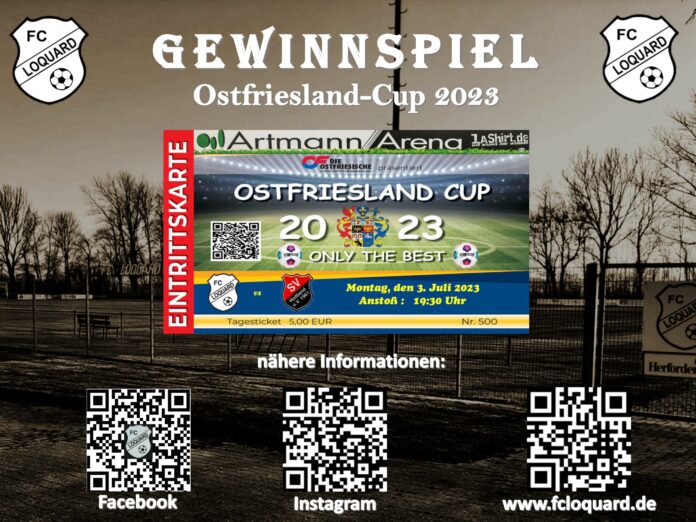 Objekt der Begierde: Anlässlich der Premiere beim Ostfriesland-Cup verlosen wir 2x2 Eintrittskarten. FCL-Grafik: Thorsten Zeiß/Reiner Poets