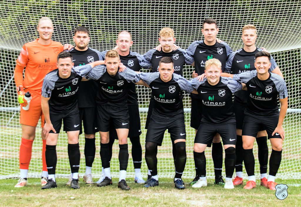 Schrieben Vereinsgeschichte: Unsere Loquarder Startelf.FCL-Bild: Reiner Poets