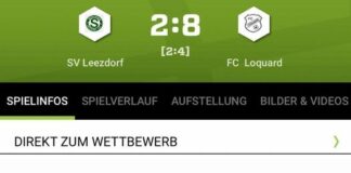 Zu Gast beim SV Leezdorf siegten unsere Mannen nach 90 Minuten mit 8:2 (4:2).