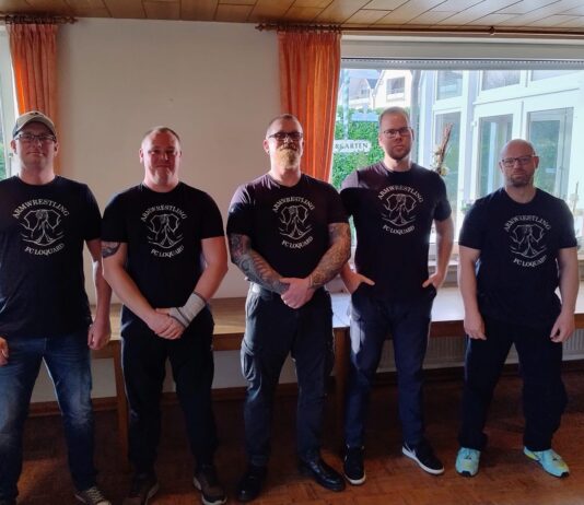 Haben erfolgreich die Muskeln spielen gelassen: Die Armwrestler unseres FC Loquard.