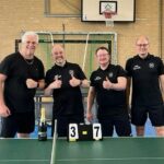 So sehen Sieger aus: Die frisch gebackenen Meister unserer Tischtennis-Dritten.
